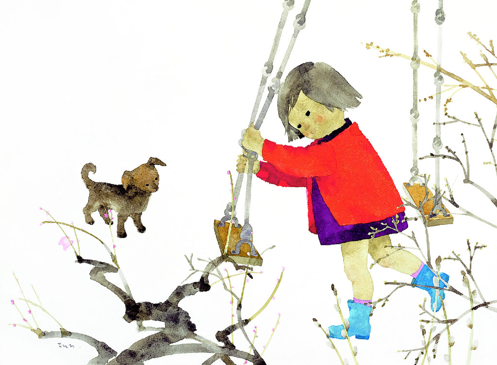 いわさきちひろ　「もうすぐはる」　1964年